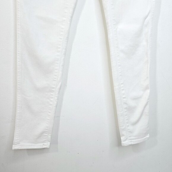 MADEWELL 10” High Rise Skinny White Denim Jeans - Picture 5 of 10
